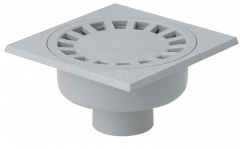 Siphon de cour à emboîture extérieure verticale - Girpi - 250x250 mm