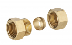 Raccord bicône laiton - Noyon & Thiebault - F15x21 Ø14