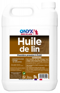 Huile de lin - Onyx - Bidon de 5 L