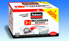 Recharge en sacs - 3+1 - Rubson - Pour absorbeur d'humidité 