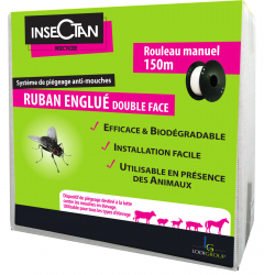 Ruban englué - Double face - Insectan - 150 m