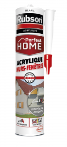Mastic - Perfect Home - Rubson - Acrylique - Murs et fenêtres - Blanc - 280 ml 
