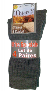 Chaussettes Brodequin - Pointure 37/38 - Lot de 4