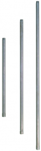 Tube 1-2 droit en inox - Monoflo - Mâle-Femelle - L 1000 mm