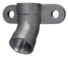 Support en fonte-inox - Monoflo - 1-2-1-2 - Angle 45°