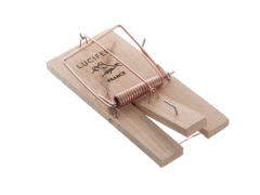 Tapette piège à souris - Lucifer - bois - 10x5 cm