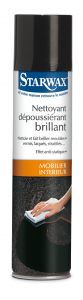 Nettoyant dépoussiérant brillant pour mobilier d'intérieur - Starwax - Aérosol de 400 ml