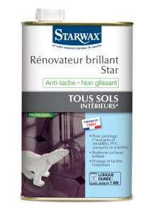 Rénovateur brillant Star pour sols intérieurs - Starwax - Bidon de 1 L