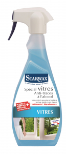 Nettoyant anti-traces à l’alcool spécial vitres - Starwax - Pulvérisateur 500 ml