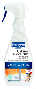 Nettoyant anti-calcaire pour cabine de de douche - Starwax - Pulvérisateur de 500 ml