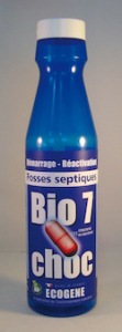 Suractivateur pour fosses septiques - Bio 7 choc - Flacon de 375 g