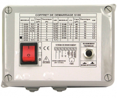 Coffret de démarrage pour pompes de forage monophasé 4,8A