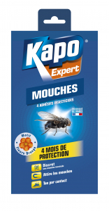 Anti-mouches - Kapo - Bandes adhésives motif fleur x 4