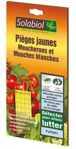 PIÈGES JAUNES MOUCHERONS ET MOUCHES BLANCHES X8 - SOLABIOL