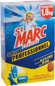 Lessive à la résine de pin St Marc - Boîte de 1,8 kg