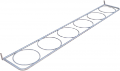  Porte-seaux métallique pour cornadis Confort Junior La Gée - 2,5 m - 5 seaux