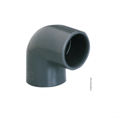 Coude simple 90° - GIRPI - PVC - Femelle-Femelle - Ø 50 mm