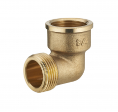 Coude en laiton - Noyon & Thiebault - M15x21 F20x27