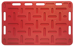 Plaque de triage à porc - 126 x 76 cm- Rouge