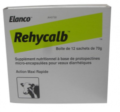 Aliment complémentaire pour veaux diarrheïques - Rehycalb - Sachet de 70 gr