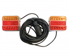 Kit de signalisation arrière LED magnétique - Sodelec - 7,5 m - Rouge et orange