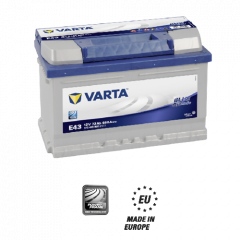 Batterie - Varta - Blue Dynamic - E43 - 12 V - 72 Ah - 680 A