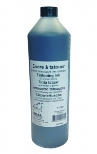 Encre à tatouer noire - Bouteille de 1 L - Soins & hygiène