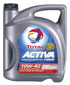 Huile moteur Total Activa Diesel 7000 10W-40 - Bidon de 5 L