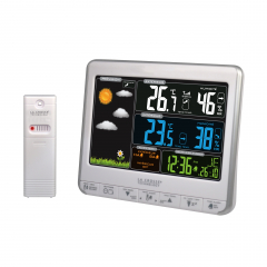 Station météo WS6826-WHI-SIL - Écran LCD coloré - Argent