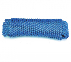 Corde polypropylène torsadée - Ø 12 mm - Longueur 20 m - Bleu