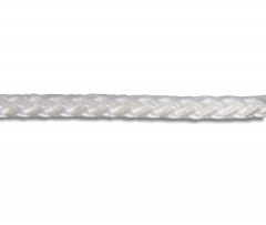 Corde polyamide tressée - Ø 2 mm - Blanc - Vente au mètre linéaire