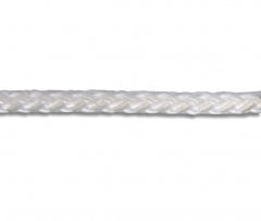 Corde polyamide tressée - Ø 6 mm - Blanc - Vente au mètre linéaire