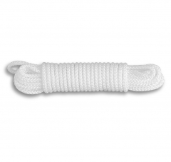 Corde polypropylène tressée - 185 kg - Ø 4 mm - Longueur 20 m - Blanc