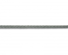 Câble de levage - Acier galvanisé - 40 kg - Ø 2 mm - Vente au mètre linéaire