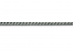 Câble gainé PVC - Acier galvanisé - 40 kg - Ø 2-3 mm - Vente au mètre linéaire