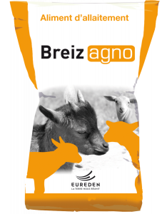 Aliment d’allaitement complet en poudre pour agneaux et chevreaux - BreizAgno - Sac de 25 kg