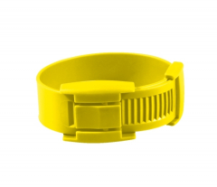Bracelets plastique jaune - Marquage bétail - Longueur 340 mm