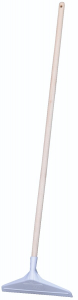 Racleur à main en ABS alimentaire largeur 38cm , manche 1,50m - Polymoule