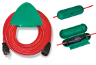 Rallonge électrique avec support mural et Safe Box - Brennenstuhl - 20 m - HO5VV F3G1.5 - Rouge