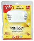 Répulsif à ultrasons contre les rats, souris, lerots, insectes volants, araignées - Retro