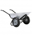 Brouette Clipso Excellium Twin 100 L -Galva - 2 roues gonflées - Haemmerlin