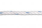 Corde polypropylène torsadée - 1915 Kg - Ø 10 mm - Blanc/Bleu - Vente au mètre linéaire