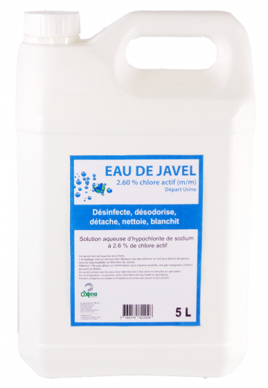 Eau de Javel Ocai 5 L 2,6% de chlore actif