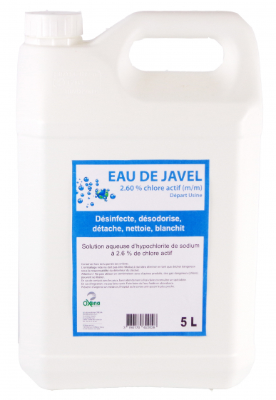 eau de javel 9,6% bidon de 5 litres