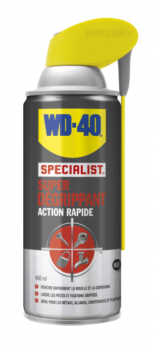 WD-40 Super Dégrippant Àaction Rapide - Specialist - Smart Straw